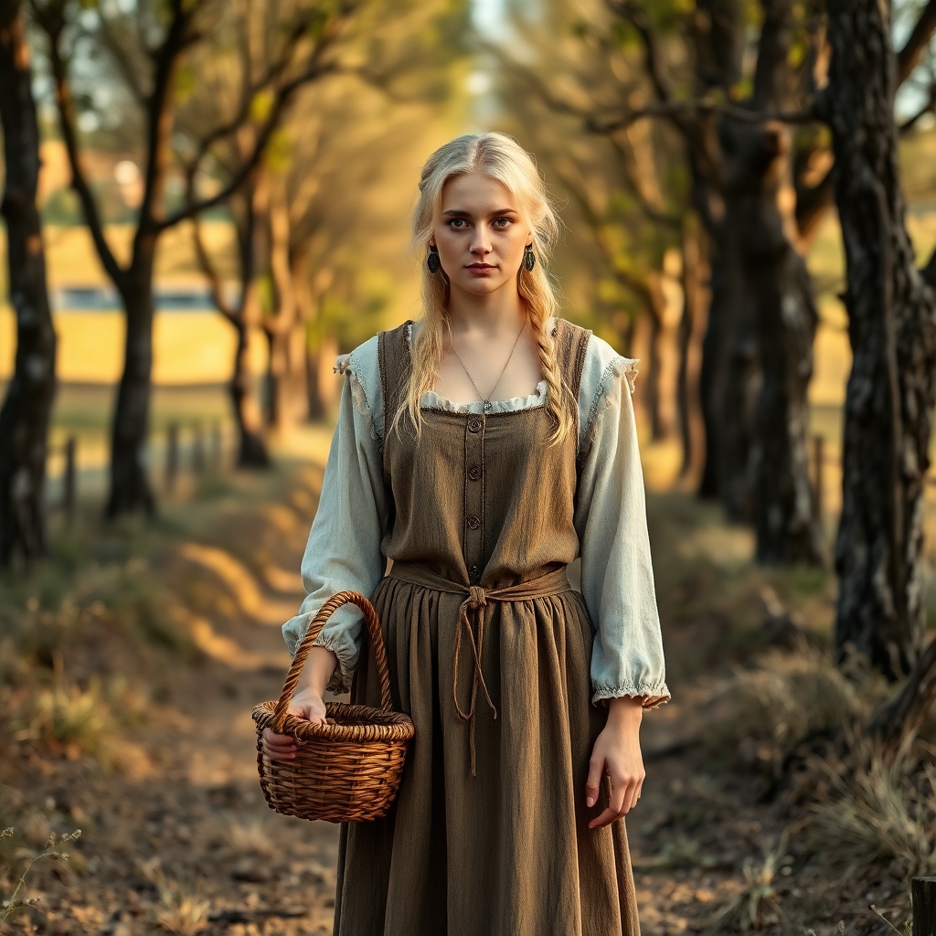 young blonde woman 15th century peasant rustic by Free AI Image Generator & Maker - No login required✨ | AIGAZOU