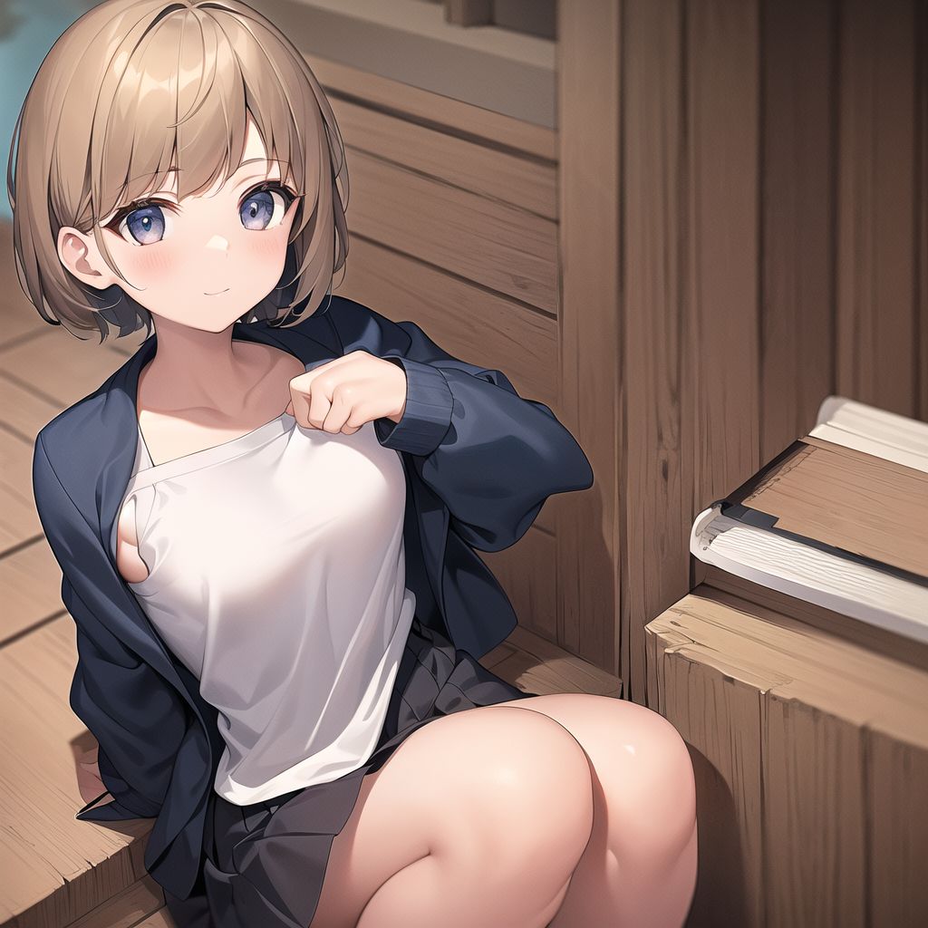small chest short hair girl by Free AI Image Generator & Maker - No login required✨ | AIGAZOU