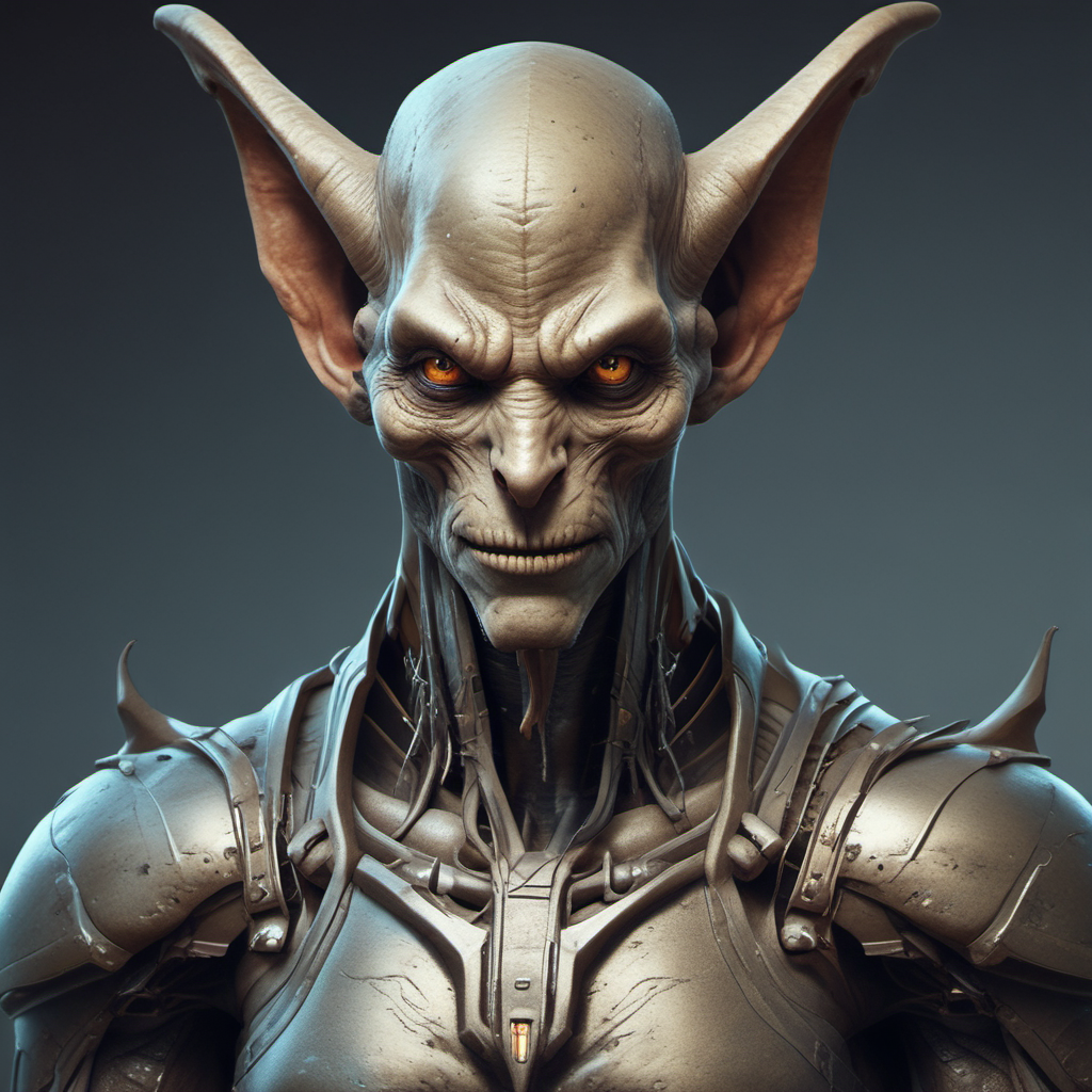 being with elongated head pointed ears teeth by Free AI Image Generator & Maker - No login required✨ | AIGAZOU