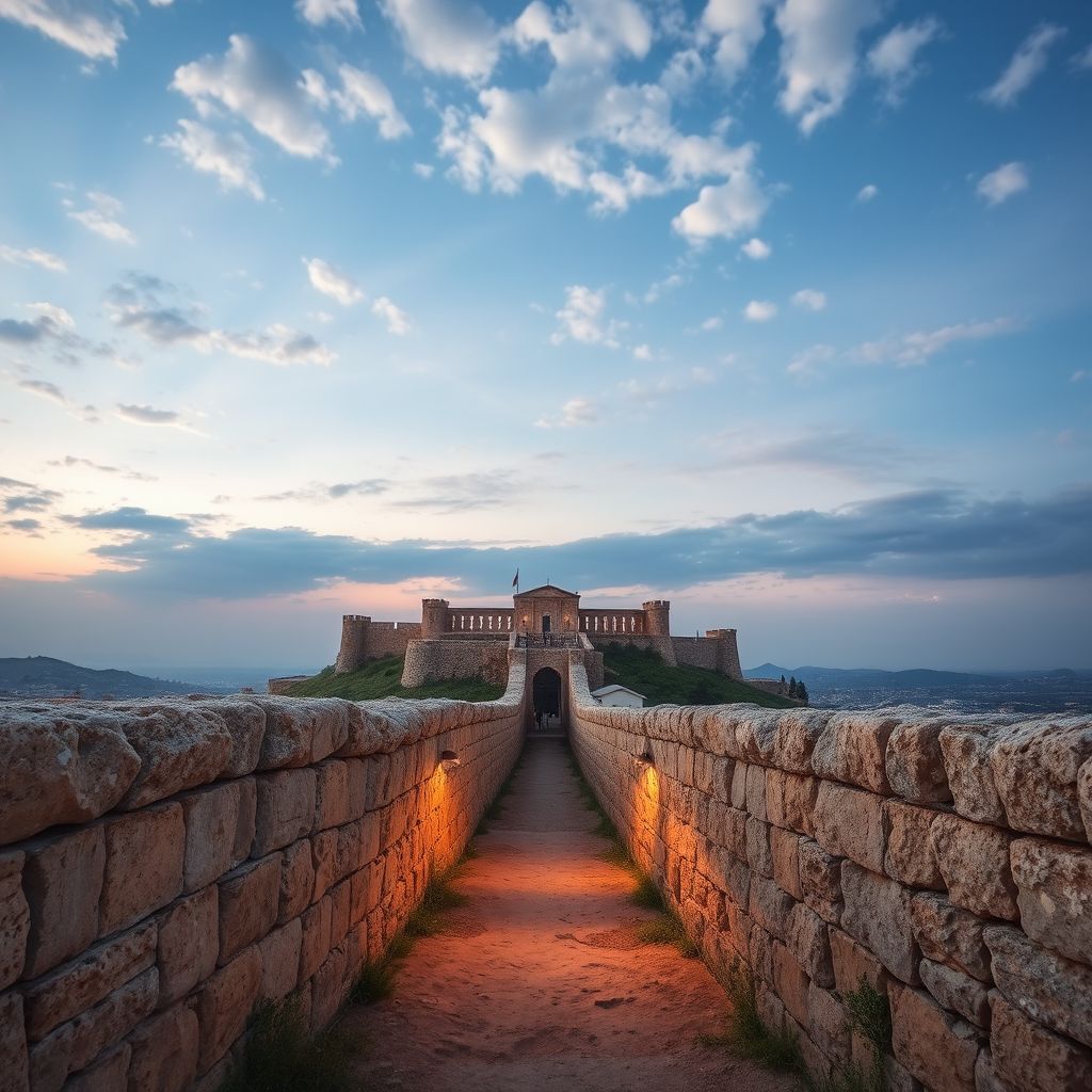 dream landscape trench walls fortress rhodes by Free AI Image Generator & Maker - No login required✨ | AIGAZOU