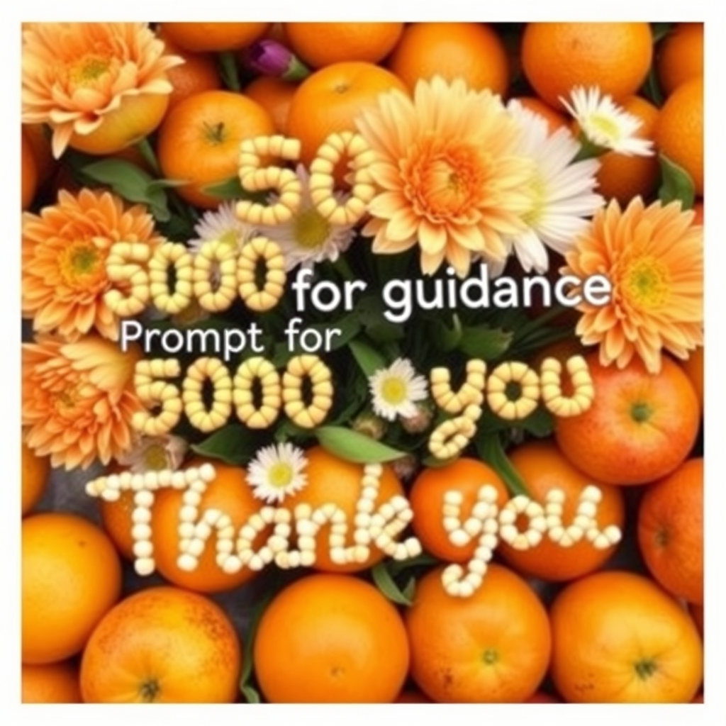 apples oranges guidance thank you flowers by Free AI Image Generator & Maker - No login required✨ | AIGAZOU