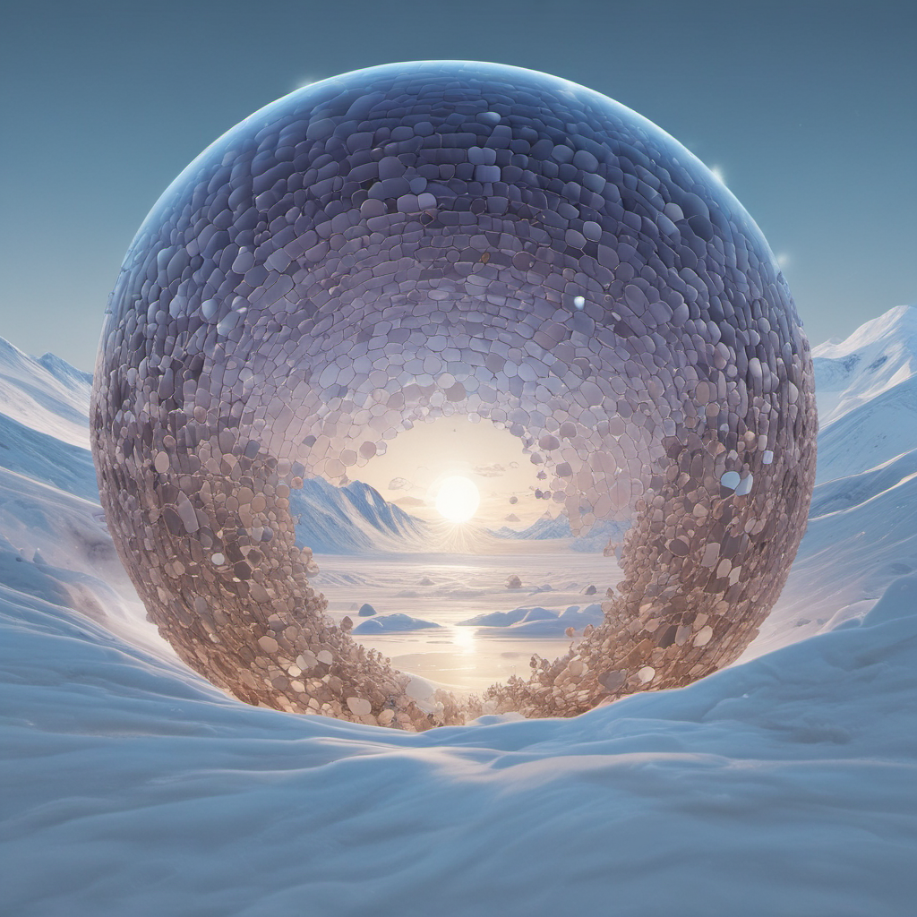 million hologram spheres spiral pole to pole perfect detail by Free AI Image Generator & Maker - No login required✨ | AIGAZOU