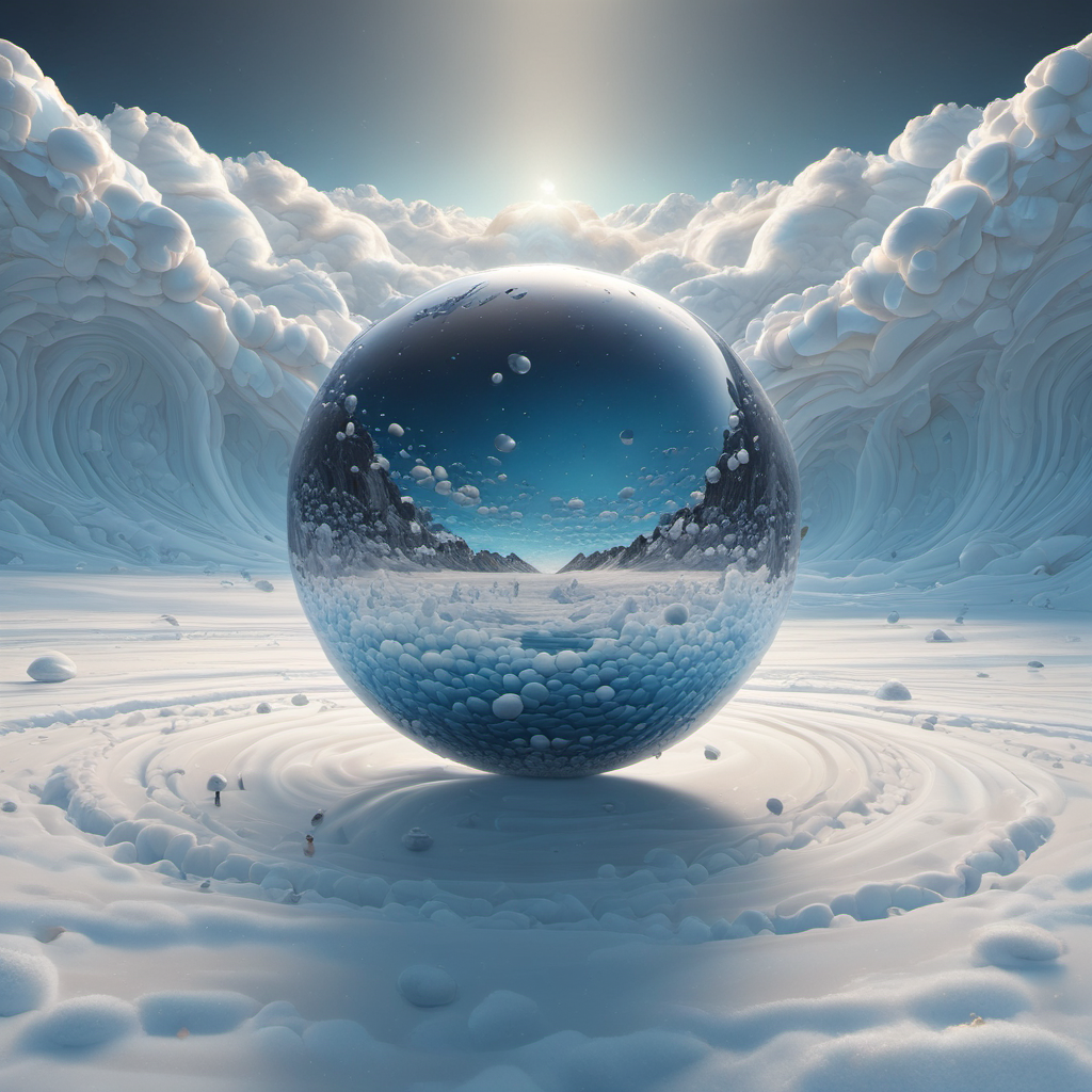 million hologram spheres spiral line pole to pole by Free AI Image Generator & Maker - No login required✨ | AIGAZOU