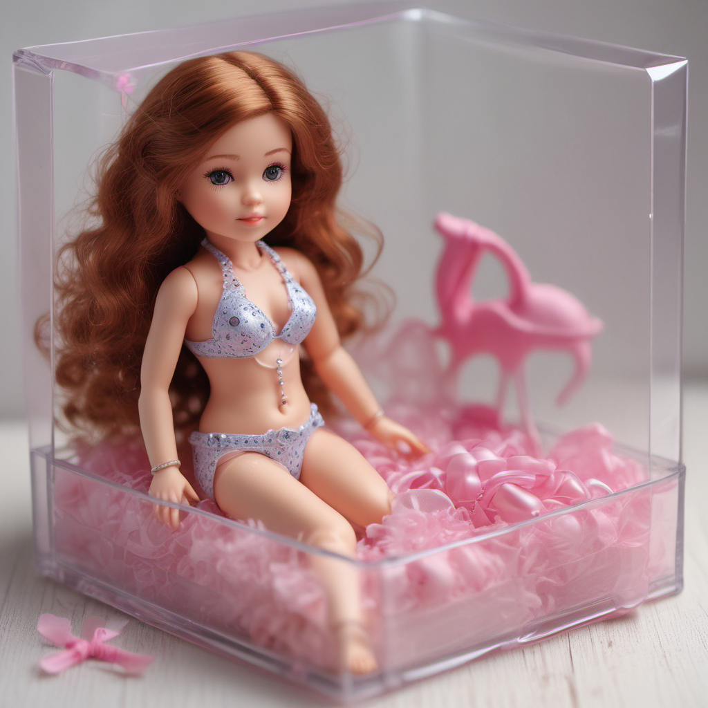 beautiful doll little girl plastic bikini by Free AI Image Generator & Maker - No login required✨ | AIGAZOU
