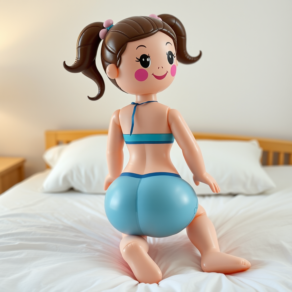 inflatable doll little girl bikini bed by Free AI Image Generator & Maker - No login required✨ | AIGAZOU