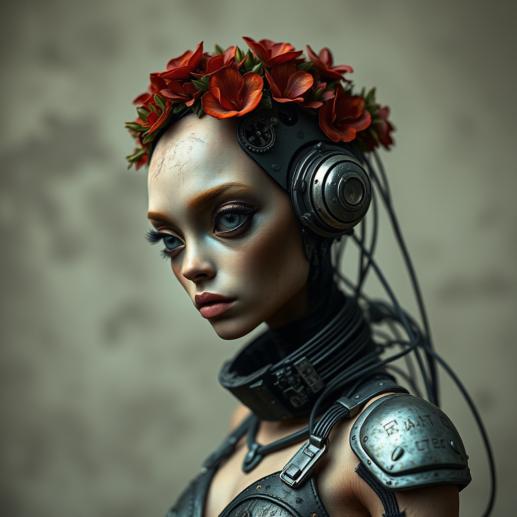stylized portrait female alien figure by Free AI Image Generator & Maker - No login required✨ | AIGAZOU