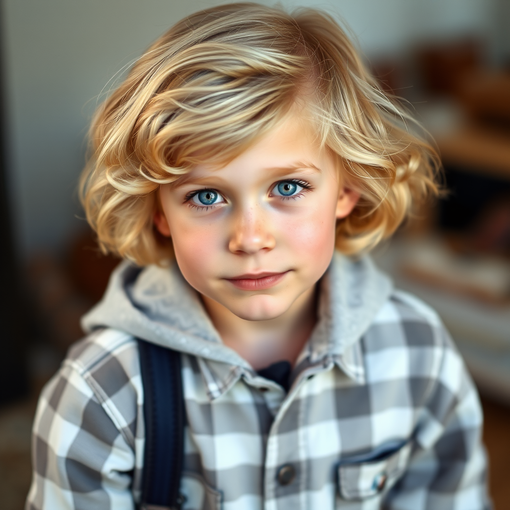 beautiful blond boy disguised as girl by Free AI Image Generator & Maker - No login required✨ | AIGAZOU