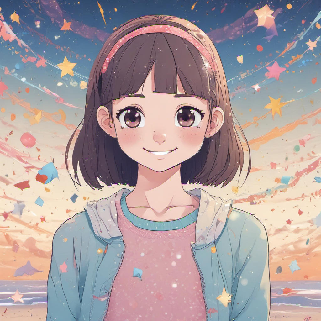 fair skinned girl smiling summer sea date by Free AI Image Generator & Maker - No login required✨ | AIGAZOU