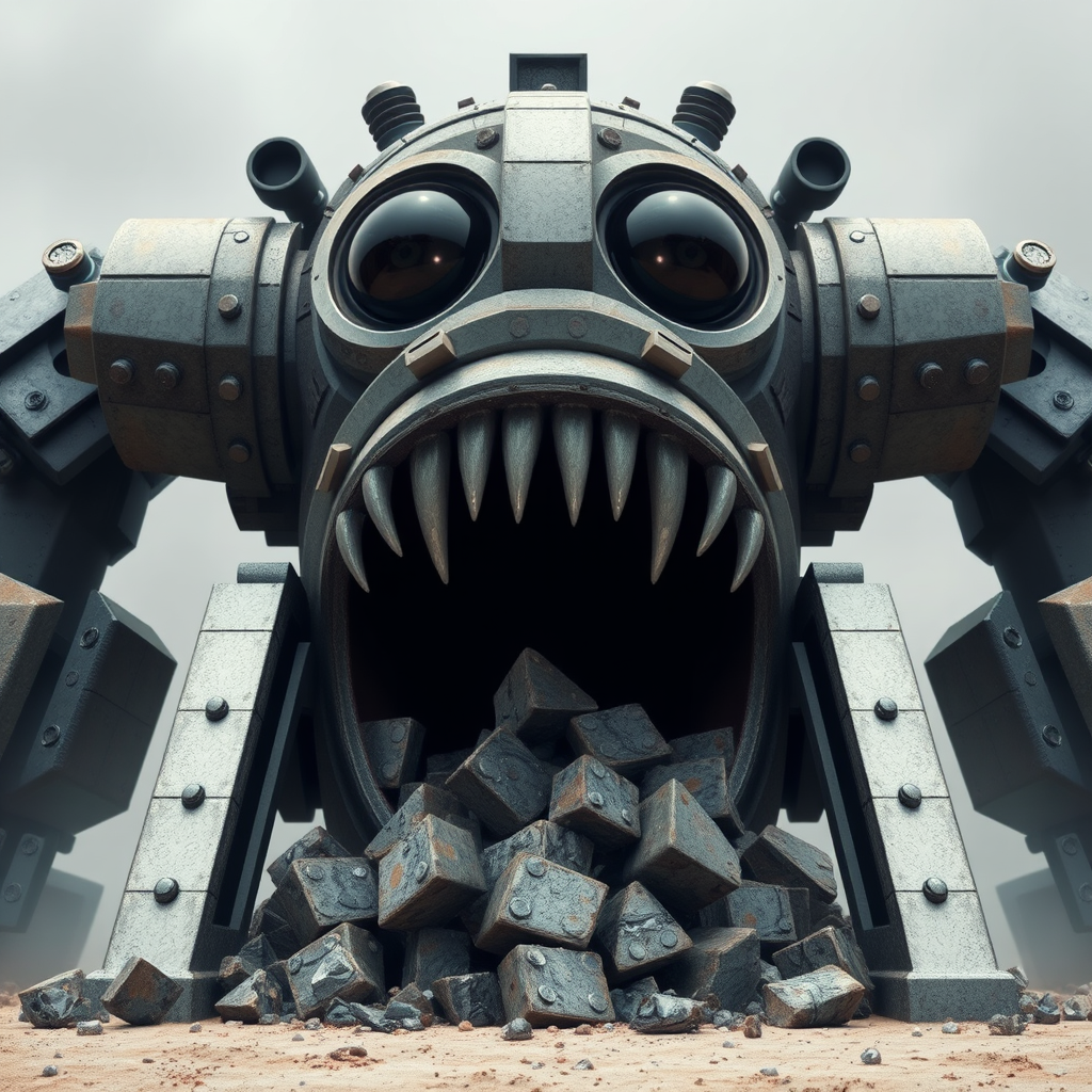 create huge 3d machine dark eyes by Free AI Image Generator & Maker - No login required✨ | AIGAZOU