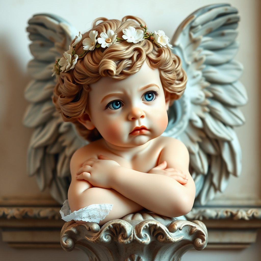 cherubic angel renaissance style toddler by Free AI Image Generator & Maker - No login required✨ | AIGAZOU