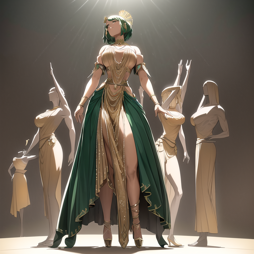 bronze sculpture african dancer art deco by Free AI Image Generator & Maker - No login required✨ | AIGAZOU