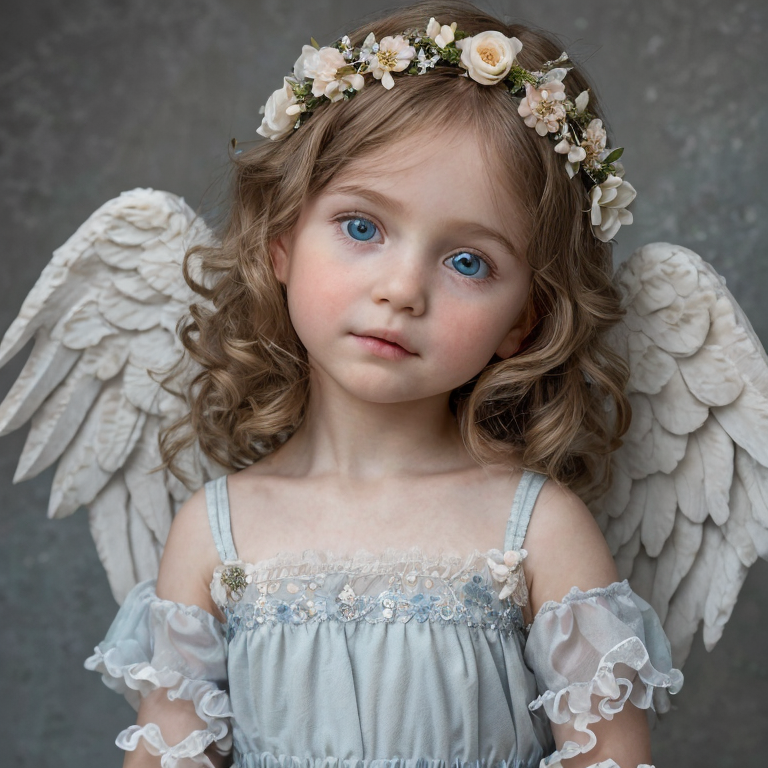 cherubic angel renaissance inspired toddler ethereal by Free AI Image Generator & Maker - No login required✨ | AIGAZOU