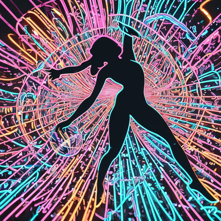 3dcg art neon soap bubbles light up by Free AI Image Generator & Maker - No login required✨ | AIGAZOU