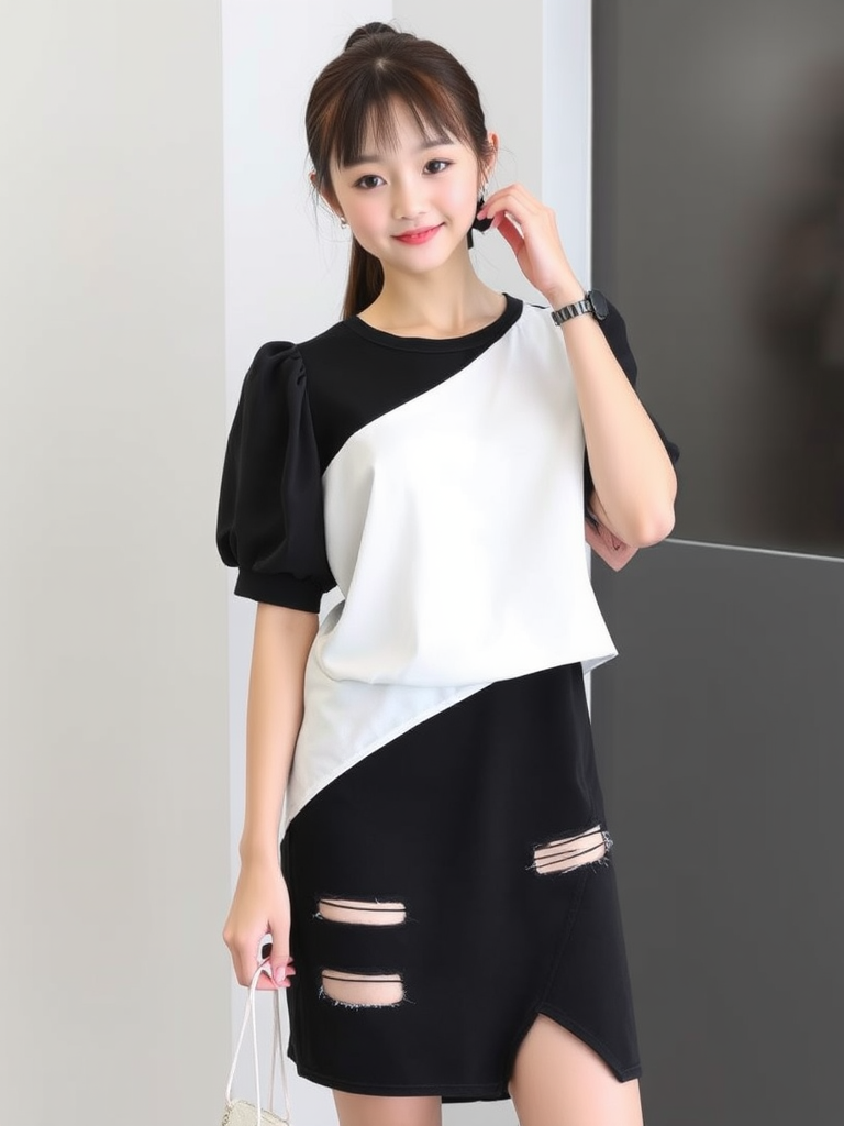 2025 school girl summer outfit hoodie by Free AI Image Generator & Maker - No login required✨ | AIGAZOU