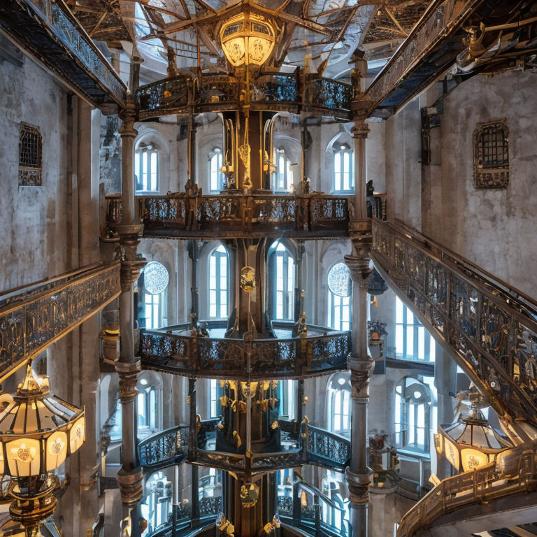 top floor night tower by Free AI Image Generator & Maker - No login required✨ | AIGAZOU