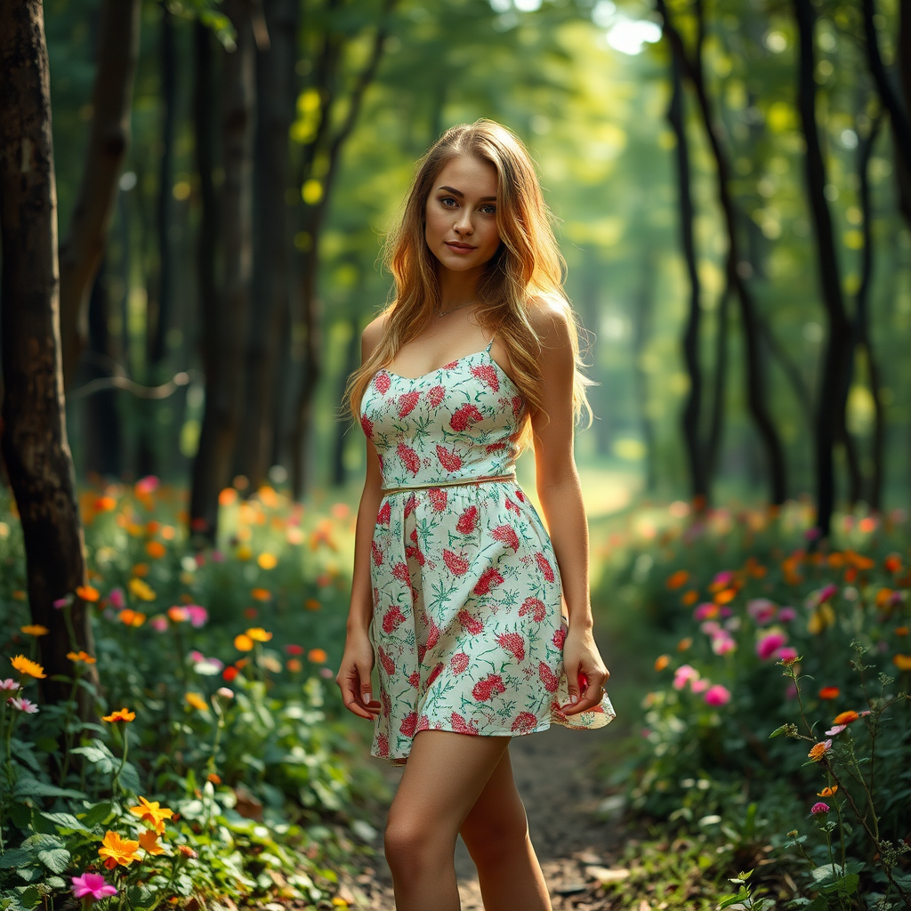 julia 23 cute dress mini skirt sexy by Free AI Image Generator & Maker - No login required✨ | AIGAZOU