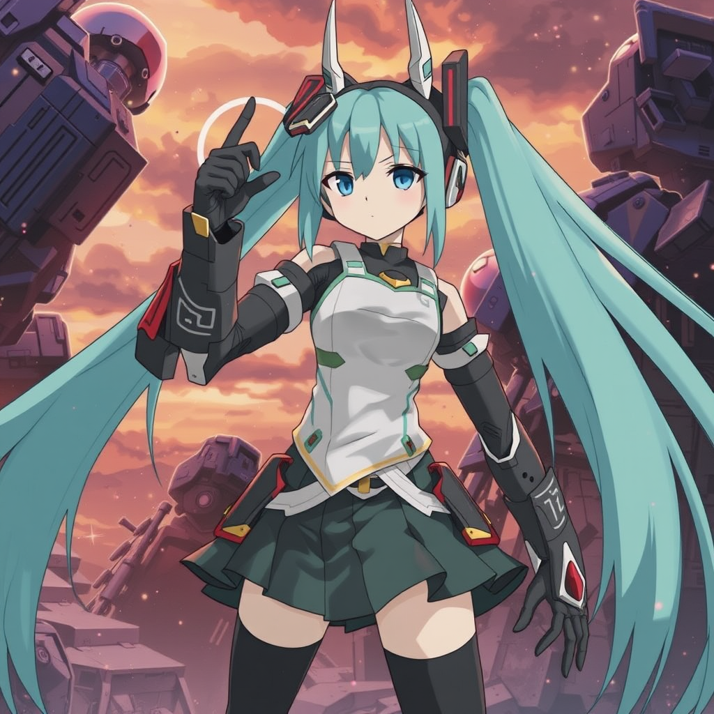 hatsune miku robot fully armed by Free AI Image Generator & Maker - No login required✨ | AIGAZOU