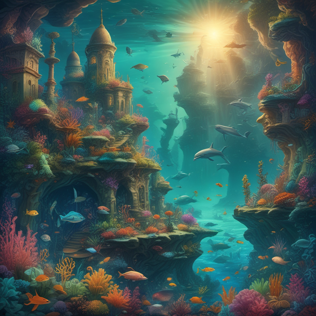 vibrant underwater park bioluminescent plants colorful fish by Free AI Image Generator & Maker - No login required✨ | AIGAZOU