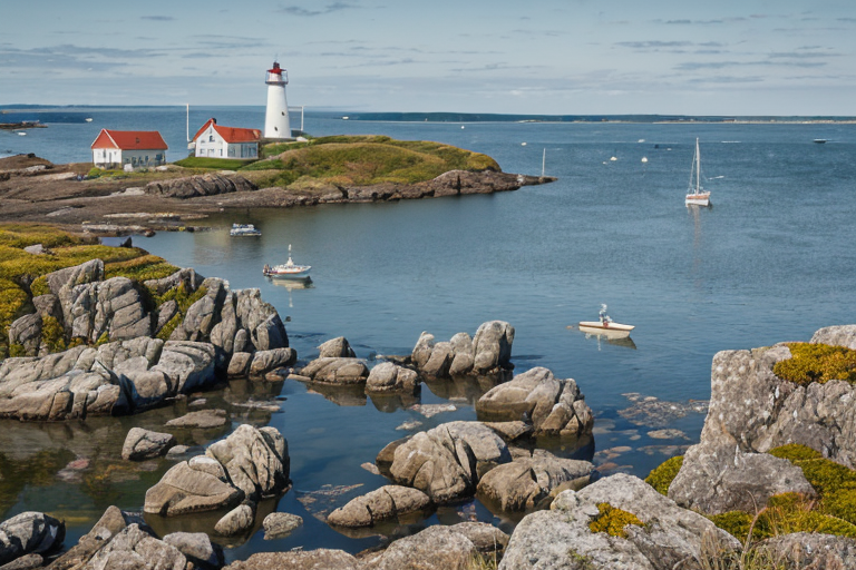 picturesque harbor scene with boats lighthouse by Free AI Image Generator & Maker - No login required✨ | AIGAZOU