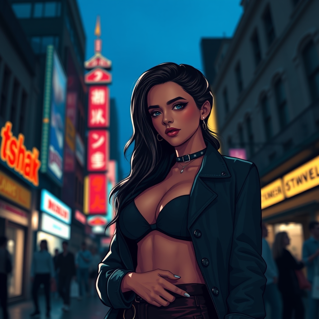 she leads the group but tonights earnings dissatisfy her by Free AI Image Generator & Maker - No login required✨ | AIGAZOU