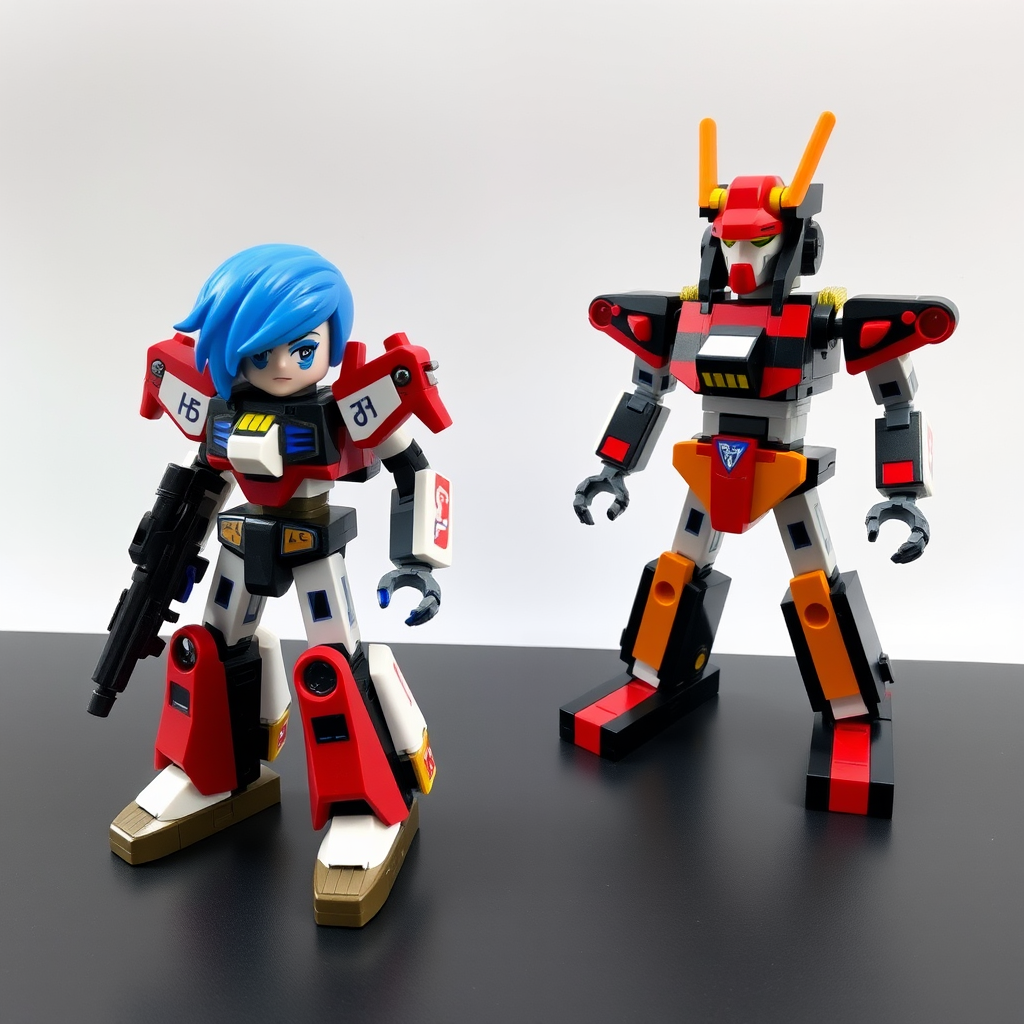 futuristic blue haired robot dynamic pose by Free AI Image Generator & Maker - No login required✨ | AIGAZOU