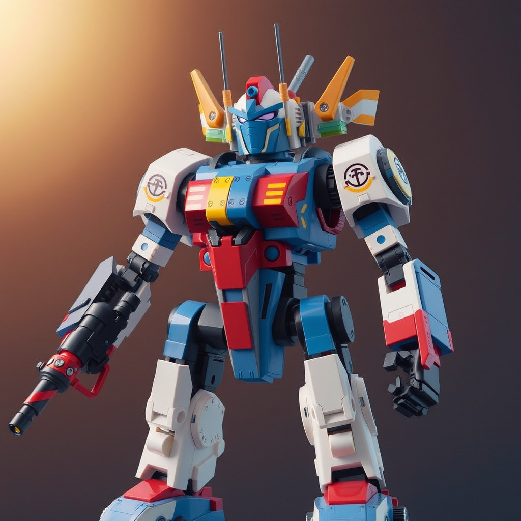 futuristic blue haired robot dynamic pose by Free AI Image Generator & Maker - No login required✨ | AIGAZOU