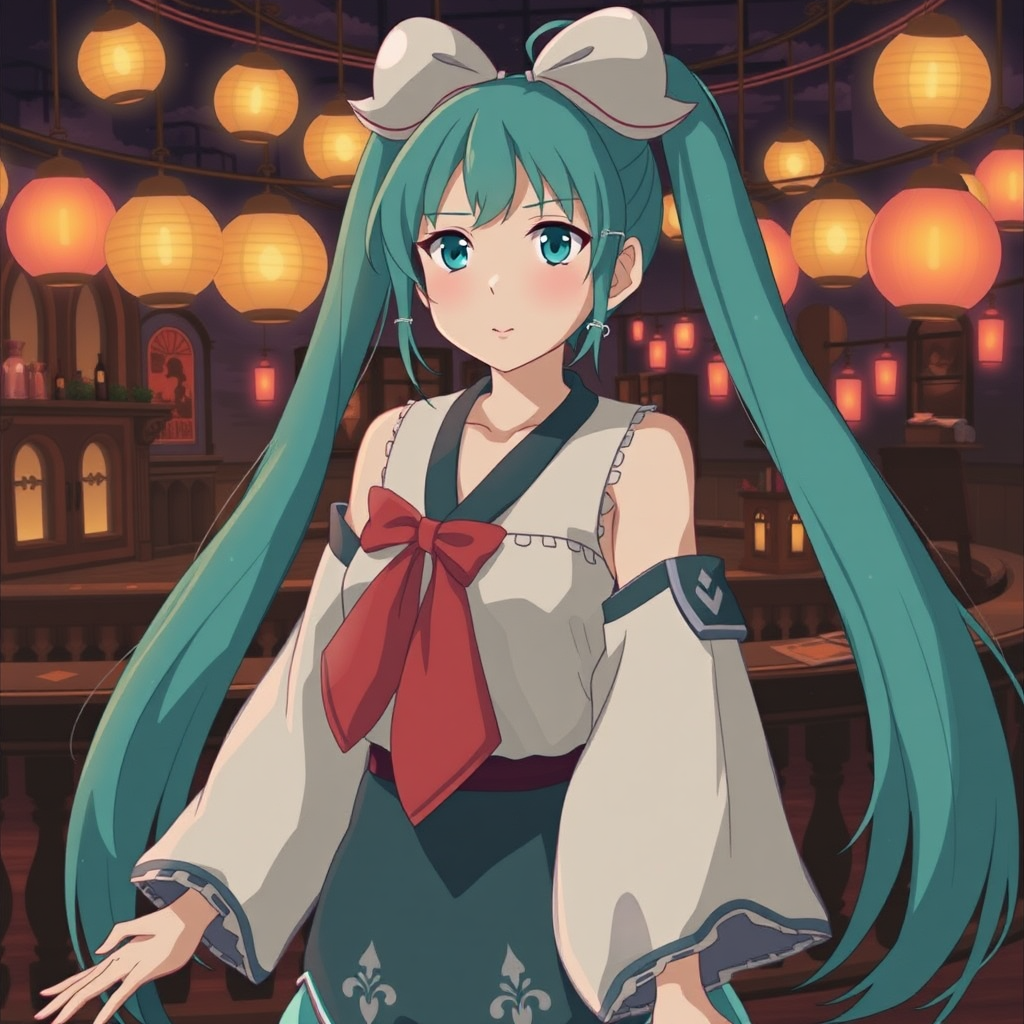 hatsune miku disney style character by Free AI Image Generator & Maker - No login required✨ | AIGAZOU