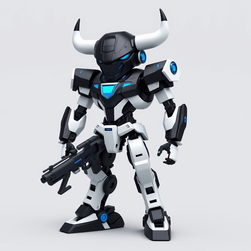 chicago bulls robot futuristic design by Free AI Image Generator & Maker - No login required✨ | AIGAZOU