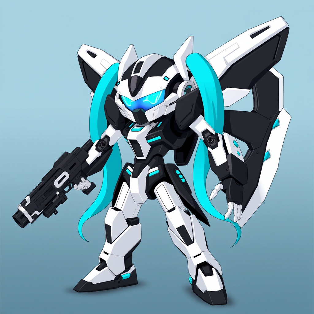 hatsune miku robot futuristic disney style by Free AI Image Generator & Maker - No login required✨ | AIGAZOU
