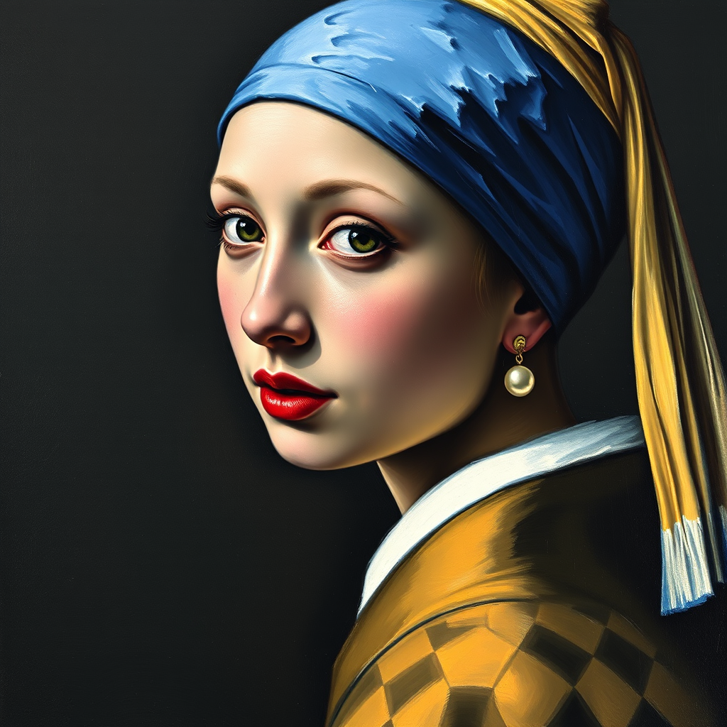 girl with pearl earring by أداة مجانية لإنشاء الصور بالذكاء الاصطناعي - إنشاء الصور بدون تسجيل الدخول | AIGAZOU
