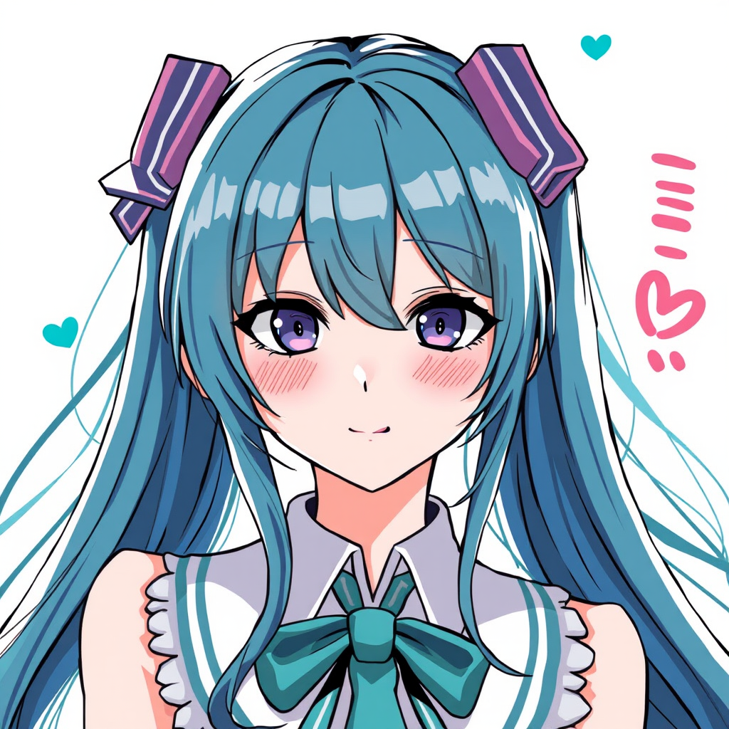 hatsune miku shoujo manga style by Free AI Image Generator & Maker - No login required✨ | AIGAZOU