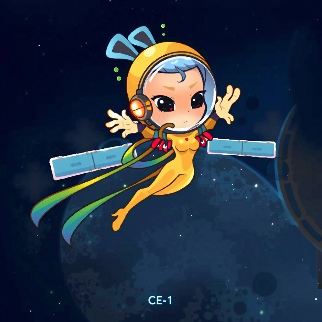 surreal female astronaut lunar surface by Free AI Image Generator & Maker - No login required✨ | AIGAZOU