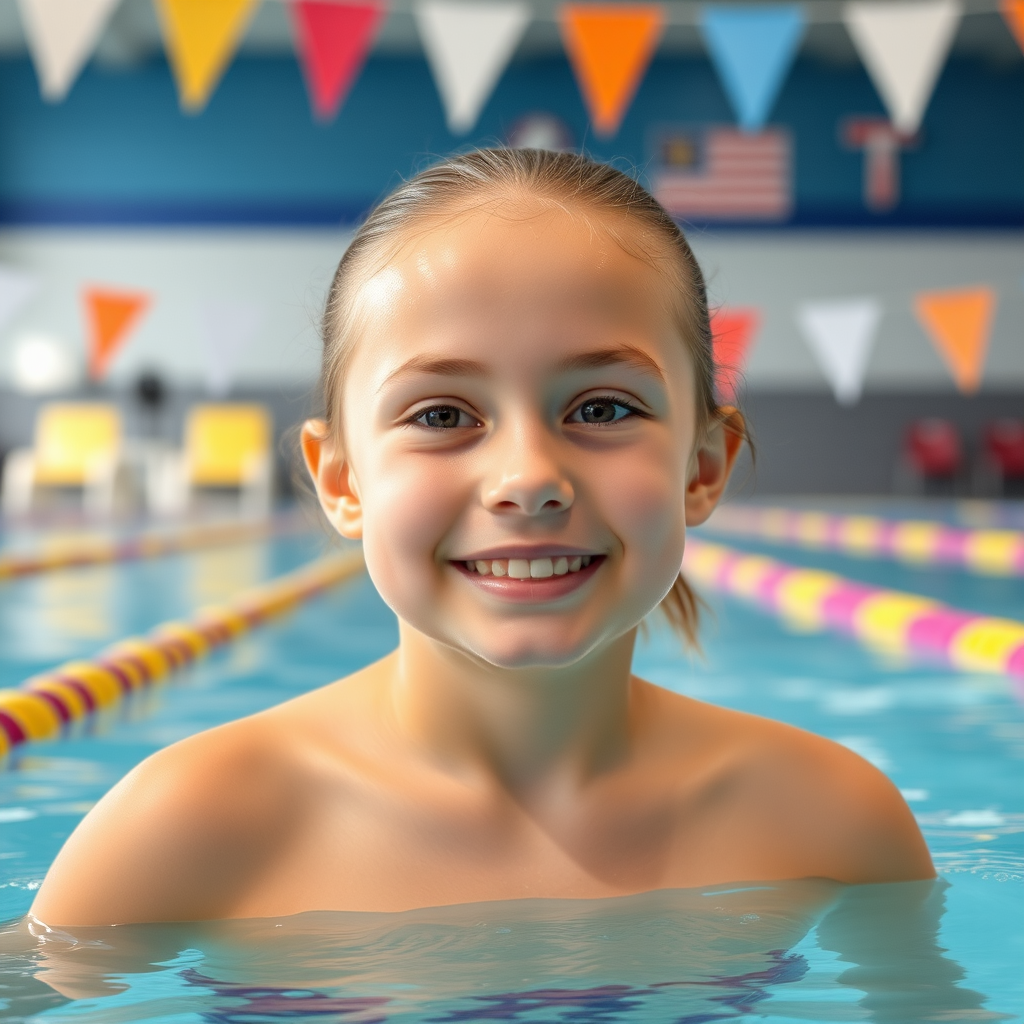 13 year old girls at outdoor pool by Free AI Image Generator & Maker - No login required✨ | AIGAZOU