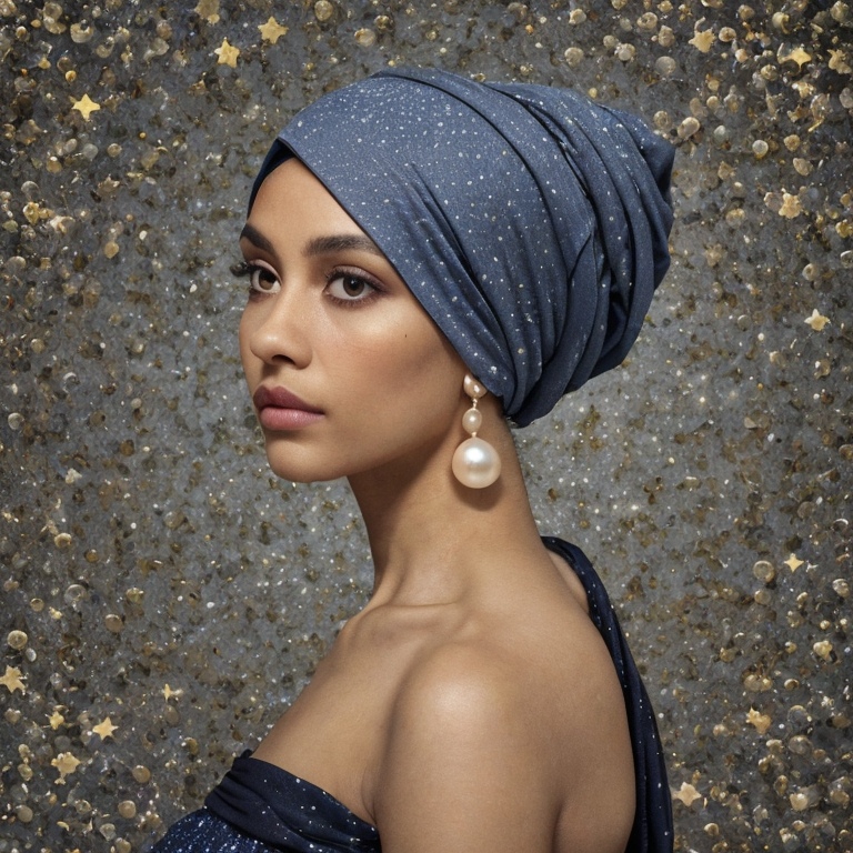 young woman night sky contemplation by Free AI Image Generator & Maker - No login required✨ | AIGAZOU