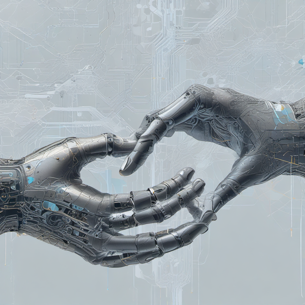 robot human hand touch digital future by Free AI Image Generator & Maker - No login required✨ | AIGAZOU