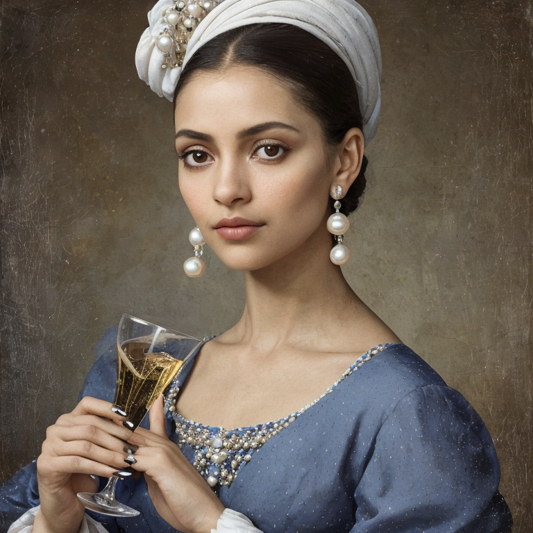young woman night sky contemplation by Free AI Image Generator & Maker - No login required✨ | AIGAZOU
