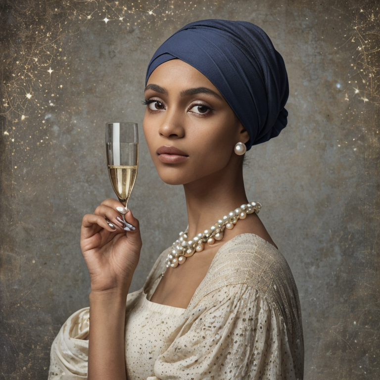 young woman night sky contemplation by Free AI Image Generator & Maker - No login required✨ | AIGAZOU