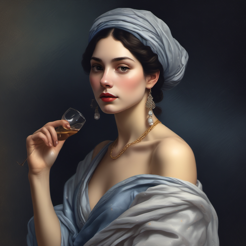 young woman night sky contemplation by Free AI Image Generator & Maker - No login required✨ | AIGAZOU