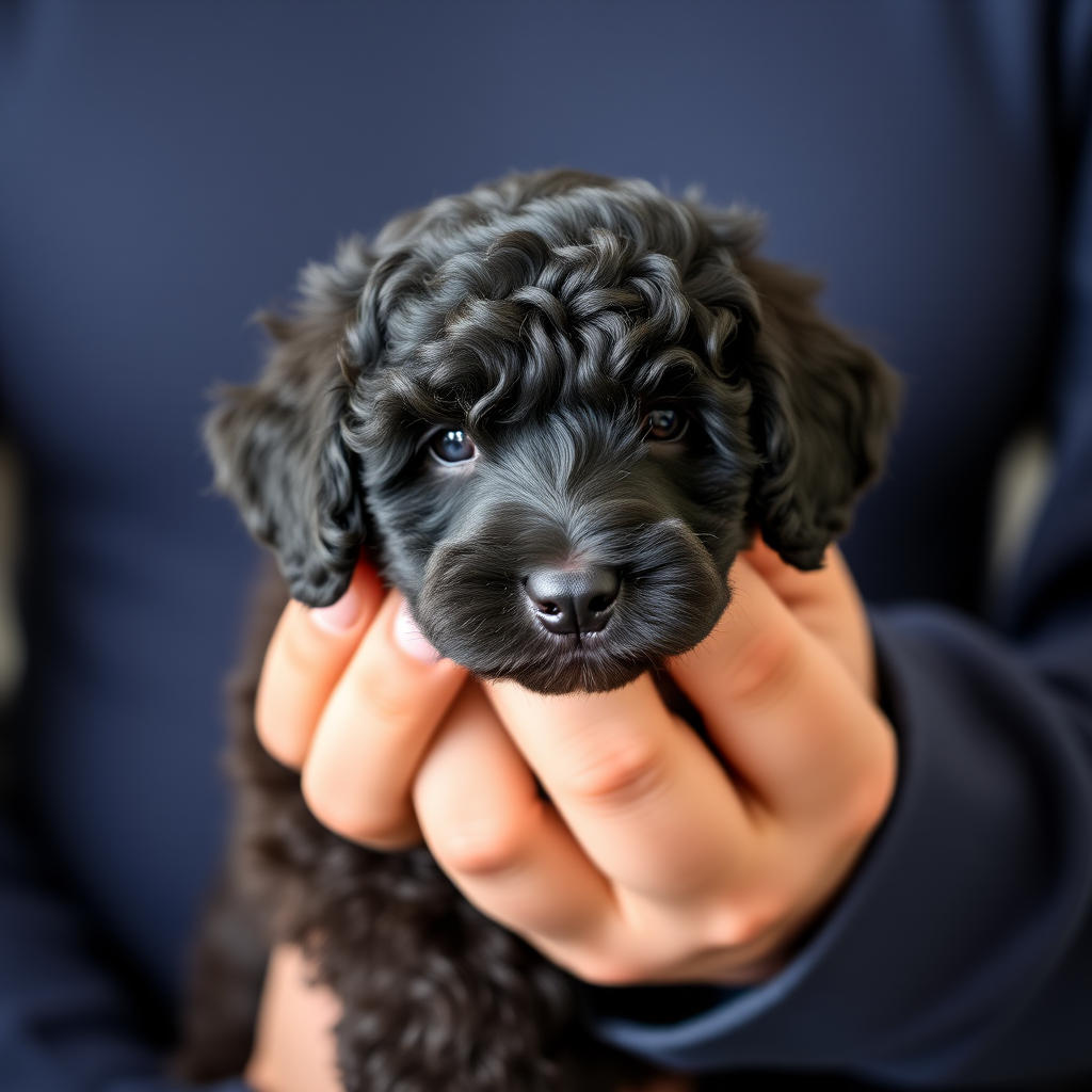 a black poodle puppy by Free AI Image Generator & Maker - No login required✨ | AIGAZOU