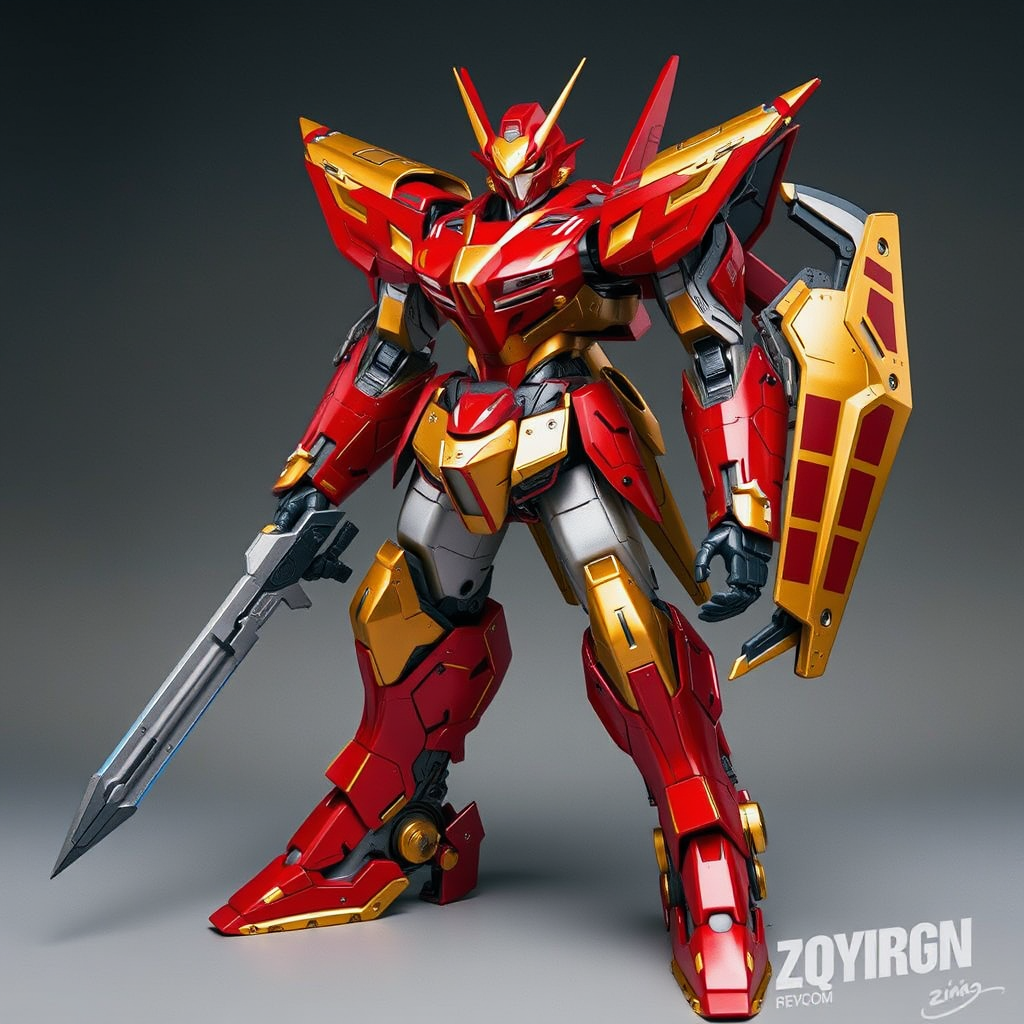 red orange robot dragon head by Free AI Image Generator & Maker - No login required✨ | AIGAZOU