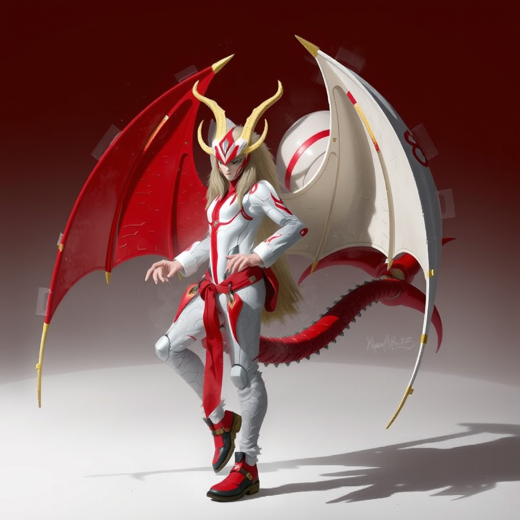 red orange robot dragon head by Free AI Image Generator & Maker - No login required✨ | AIGAZOU