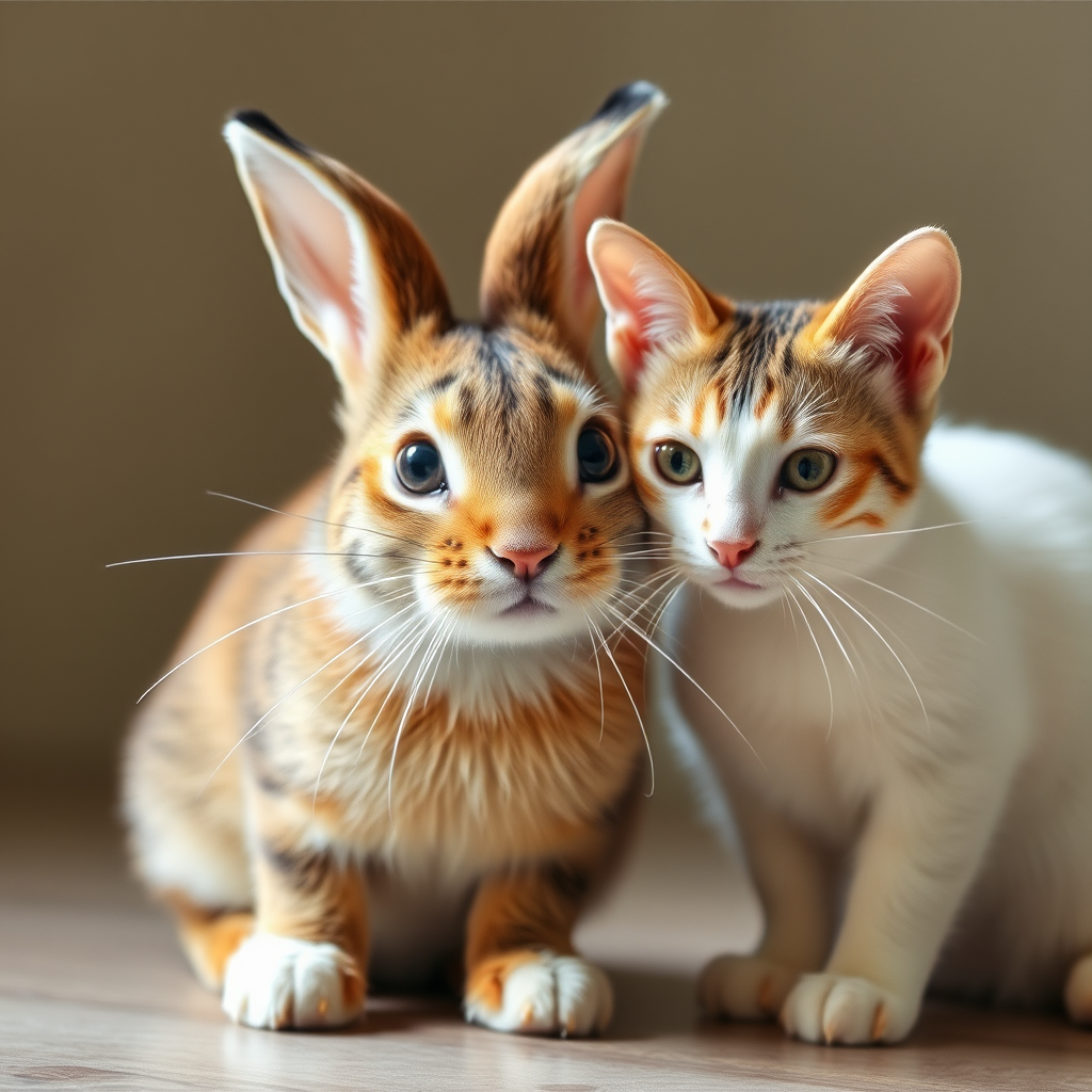 rabbit cat by Free AI Image Generator & Maker - No login required✨ | AIGAZOU