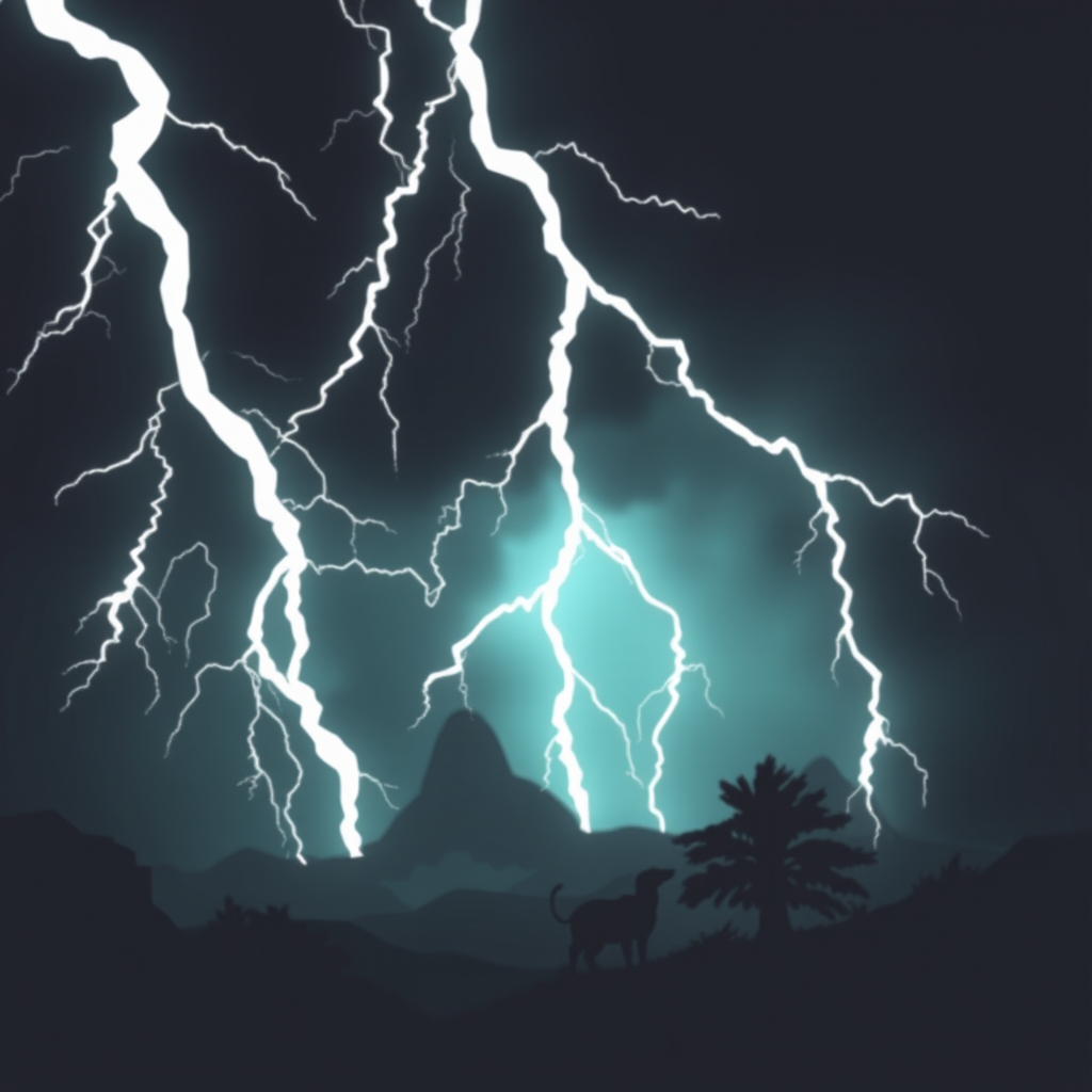 thunder mysterious by Free AI Image Generator & Maker - No login required✨ | AIGAZOU