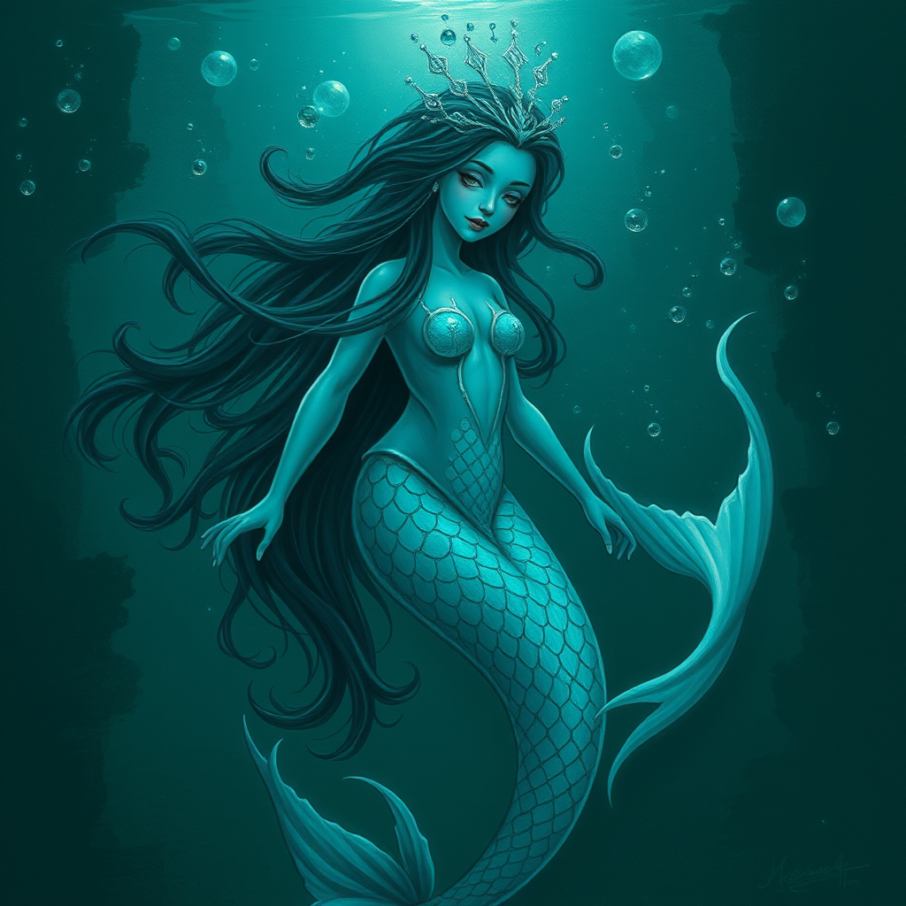 mermaid mysterious sky by Free AI Image Generator & Maker - No login required✨ | AIGAZOU