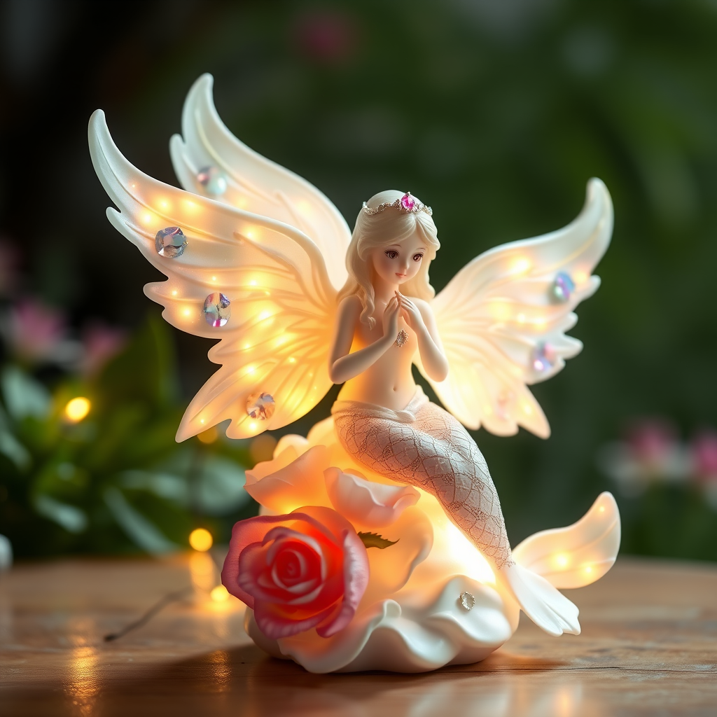 light garden mermaid angel sky by Free AI Image Generator & Maker - No login required✨ | AIGAZOU