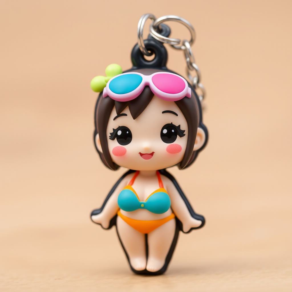 cute kawaii smiling girl colorful swimsuit by Free AI Image Generator & Maker - No login required✨ | AIGAZOU