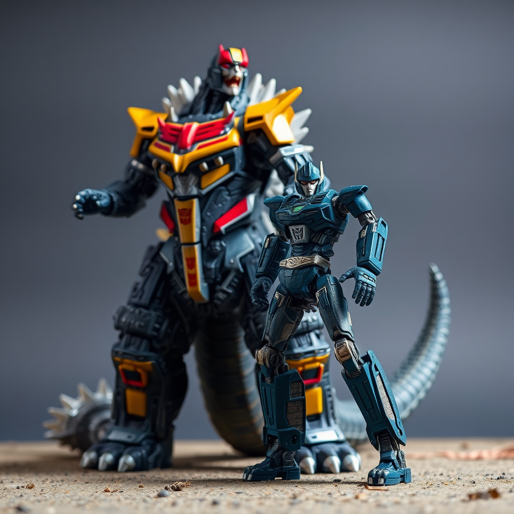 realistic godzilla transformer toy robot by Free AI Image Generator & Maker - No login required✨ | AIGAZOU