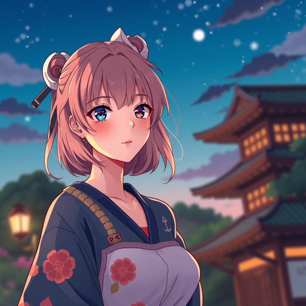 beautiful girl anime style by Free AI Image Generator & Maker - No login required✨ | AIGAZOU