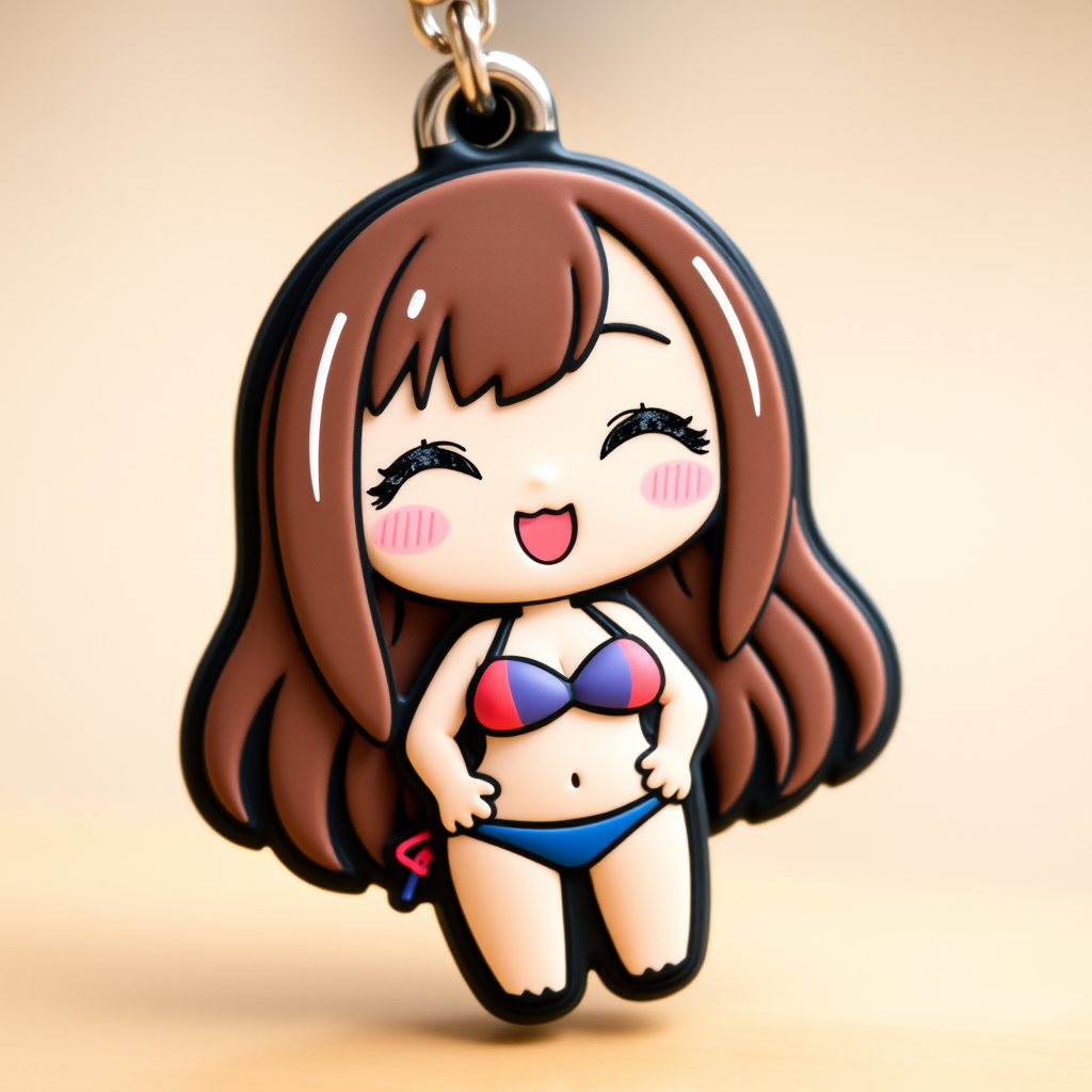 cute kawaii smiling girl colorful swimsuit by Free AI Image Generator & Maker - No login required✨ | AIGAZOU