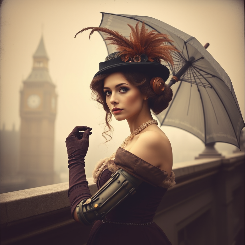 london beauty steampunk victorian vintage by Free AI Image Generator & Maker - No login required✨ | AIGAZOU